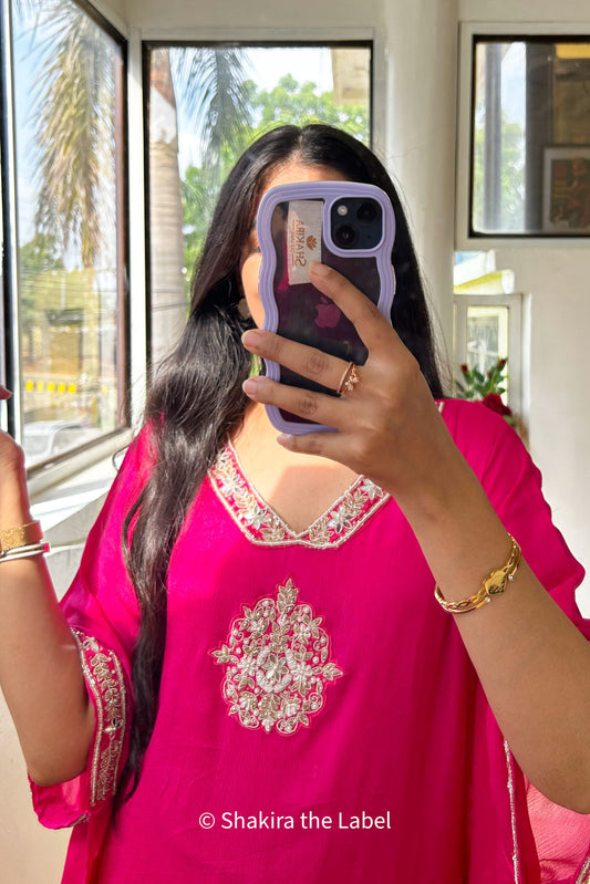 Rani Pink Handwork Kaftan