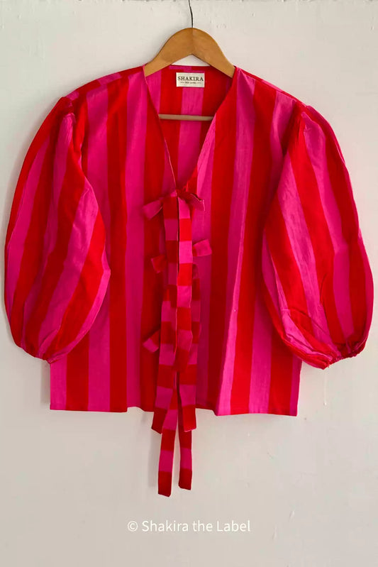 Red Velvet Bow Tie Top