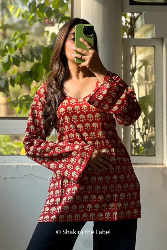 Ruby Bell Sleeves Kurti