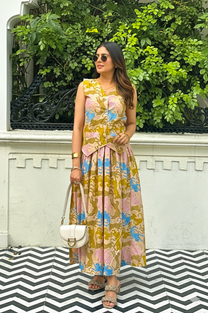 Savanna Skirt and waist Set, Jungle print 