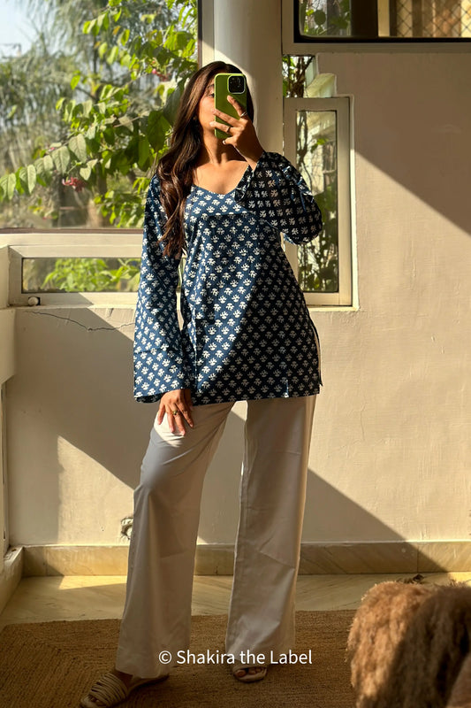 Zia Bell Sleeves Kurti