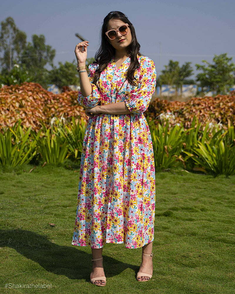 Pink Floral Dress